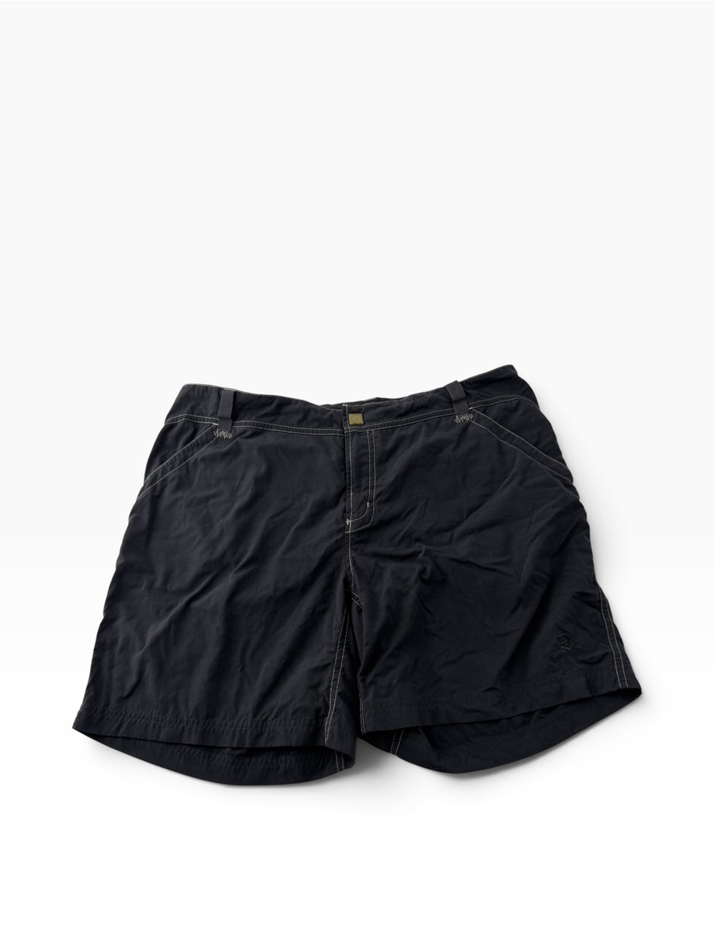 Mountain Hardwear Women’s Black Cargo Hiking Shorts Gorpcore Granola Size 12
